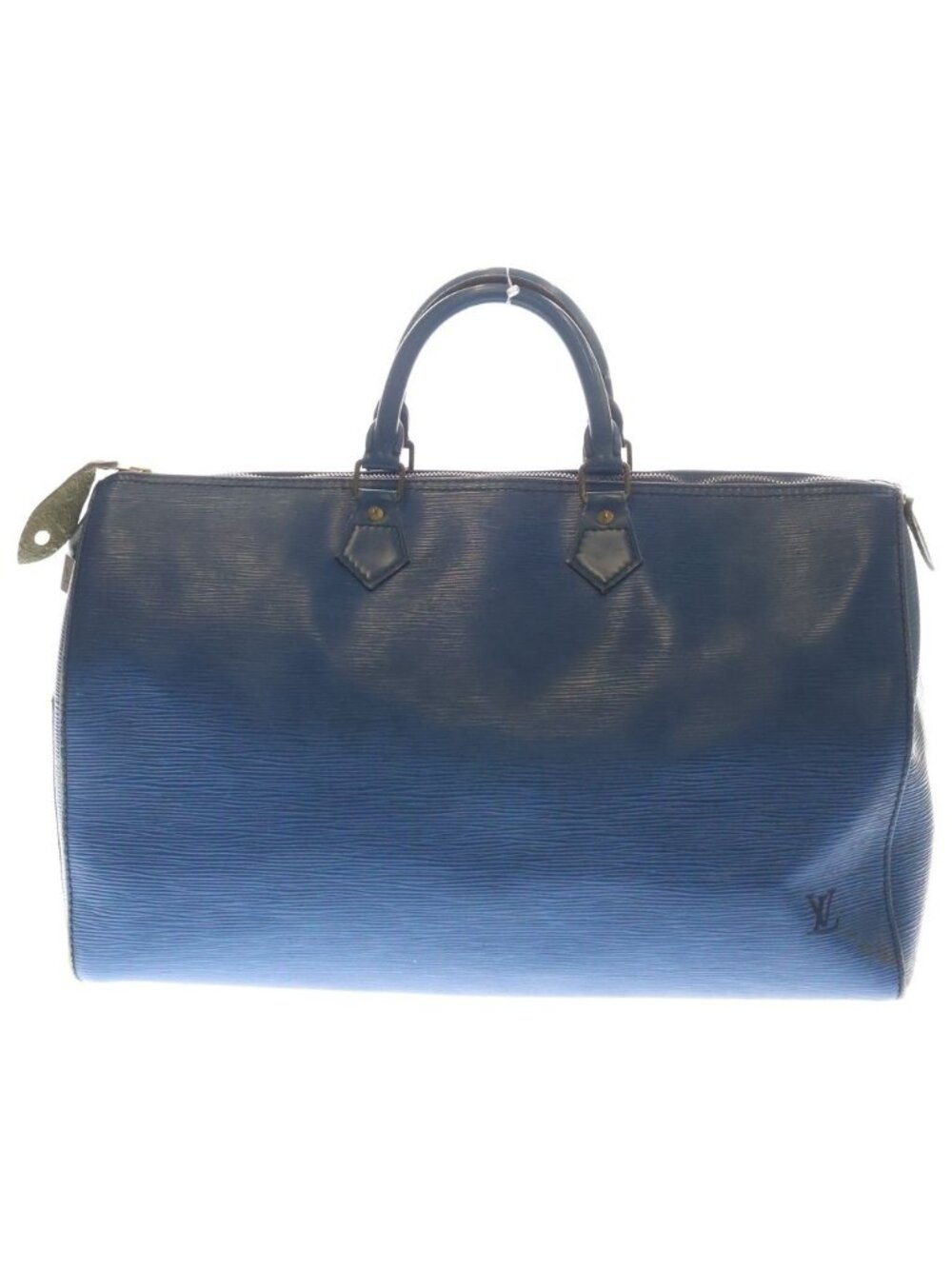 Louis Vuitton Epi Speedy 45 Leather Boston Bag Blue